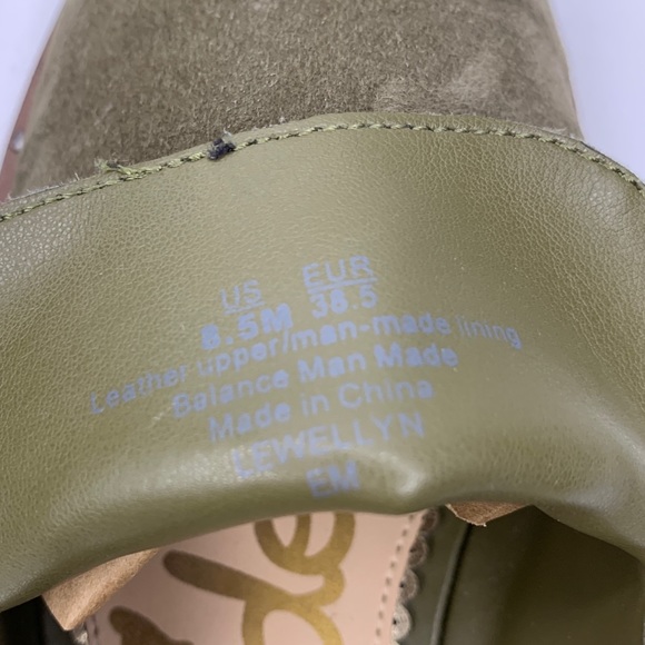 Sam Edelman Lewellyn Mule Slip On Shoes Moss Green - Picture 6 of 8